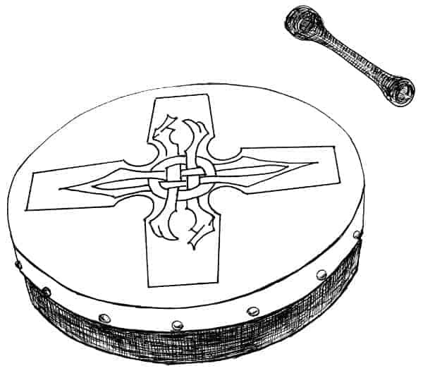 Bodhrán and Beater